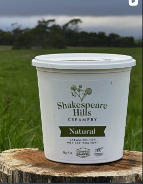 Shakespeare Hills | Organic Natural Cream on Top Yoghurt 1kg